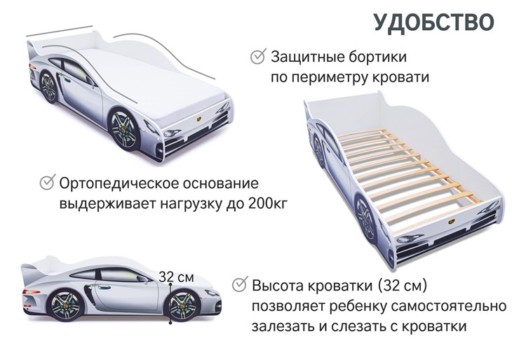 Кровать-машина Porsche в Пскове - изображение 6