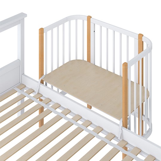 Детская кровать POLINI Kids Simple 105 Белый / Бук в Пскове - изображение 3