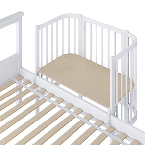 Кроватка приставная POLINI Kids Simple 105 Белый в Пскове - предосмотр 2