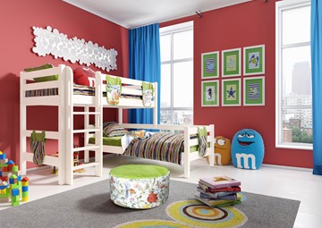 Детская 2-этажная кровать Соня, Вариант 7 Белый в Пскове