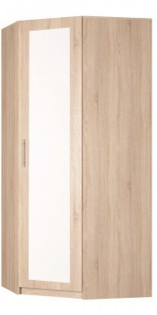 Угловой шкаф распашной Реал (YR-230х1034 (3)-М Вар.1), с зеркалом в Пскове - изображение