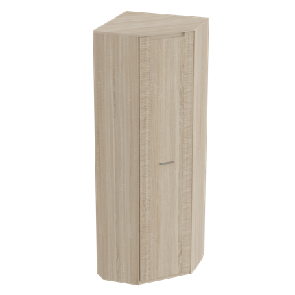 Распашной шкаф угловой Элана, Дуб сонома 720х720х208 в Пскове - изображение
