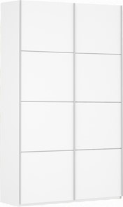 Шкаф 2-х створчатый Прайм (ДСП/ДСП) 1200x570x2300, белый снег в Пскове