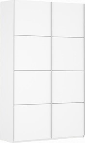 Шкаф 2-х дверный Прайм (ДСП/ДСП) 1400x570x2300, белый снег в Пскове