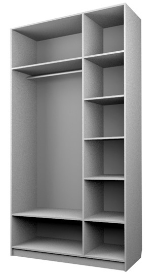 Шкаф трехдверный ЭШ3-РС-23-12 Зс (с зеркалом), Дуб Крафт белый в Пскове - изображение 1