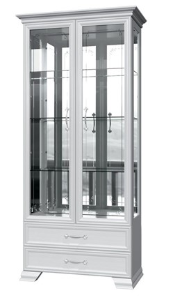 Шкаф-витрина Грация ШР-2, белый, 4 стекла в Пскове - изображение