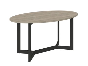 Овальный столик Триада-16Д, Черный/Натюрель в Пскове