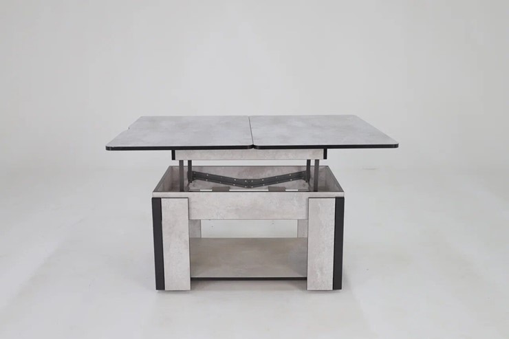 Складной стол-трансформер Дэнс, цемент светлый в Пскове - изображение 4
