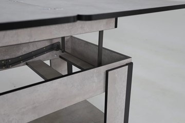 Складной стол-трансформер Дэнс, цемент светлый в Пскове - предосмотр 6