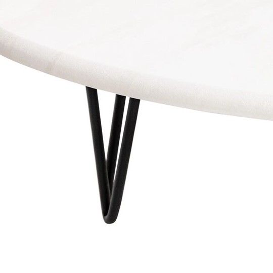 Журнальный столик Дадли (Черный/Белый бетон) в Пскове - изображение 5