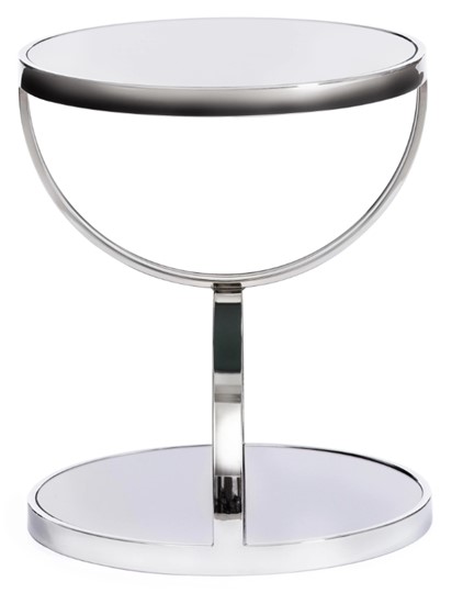 Кофейный столик GROTTO (mod. 9157) металл/дымчатое стекло, 42х42х50, хром в Пскове - изображение 1