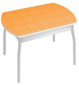Кухонный стол Орфей-6, Оранжевые цветы в Пскове