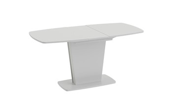 Кухонный стол раскладной Честер тип 2, цвет Белый/Стекло белый глянец в Пскове - предосмотр 1