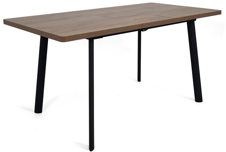 Кухонный стол раскладной Дали-1L(ноги черные, дуб табако) в Пскове - изображение 3