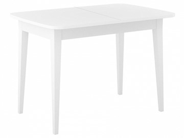 Раздвижной стол Dikline M120 Белый/стекло белое сатин/ножки MM белые в Пскове