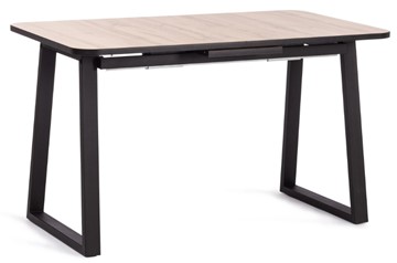 Кухонный раздвижной стол MALTIDO ЛДСП/HPL/металл, 130/160x75x75 Дуб Вотан/чёрный арт.19745 в Пскове