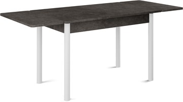 Кухонный раздвижной стол Милан-2 EVO, ноги белые, серый камень в Пскове - предосмотр 1