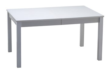 Кухонный раскладной стол Нагано-2 стекло белое opti (хром-лак) в Пскове - предосмотр