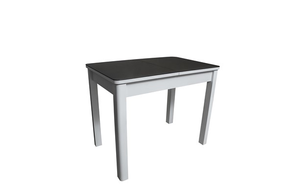 Кухонный стол раздвижной Айсберг-1СТ белое-черное в Пскове - изображение