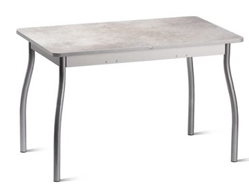 Кухонный стол Орион.4 1200, Пластик Белый шунгит/Металлик в Пскове