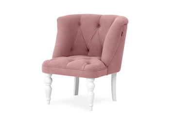 Кресло на ножках Бриджит розовый ножки белые в Пскове