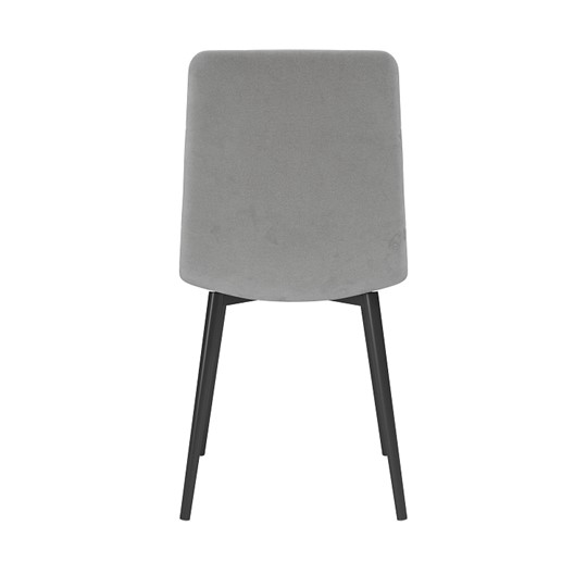 Обеденный стул Белла, велюр тенерифе грей/Цвет металл черный в Пскове - изображение 3