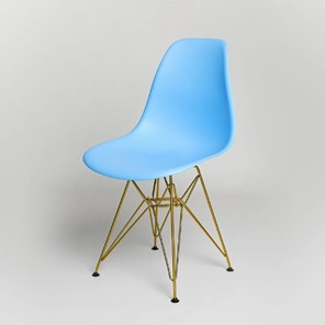 Обеденный стул DSL 110 Gold (голубой) в Пскове