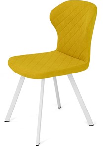 Кухонный стул Марио (Желтый Т182/ноги белые) в Пскове