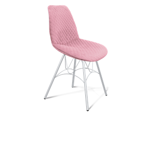 Обеденный стул SHT-ST29-С22 / SHT-S100 (розовый зефир/хром лак) в Пскове