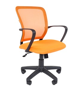 Кресло CHAIRMAN 698 black TW, ткань, цвет оранжевый в Пскове