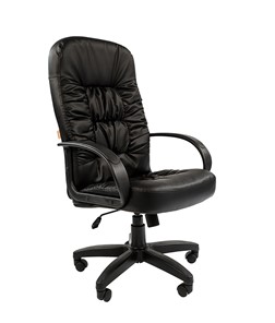 Кресло компьютерное CHAIRMAN 416, экокожа, цвет черный в Пскове