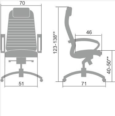 Офисное кресло Samurai KL-1.041 черный в Пскове - изображение 1