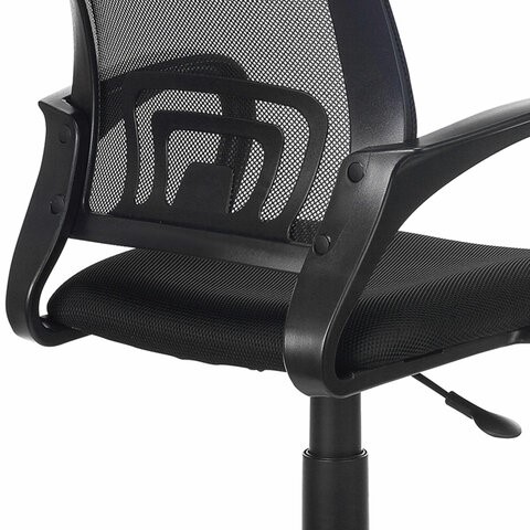 Кресло офисное Brabix Fly MG-396 (с подлокотниками, сетка, черное) 532083 в Пскове - изображение 5