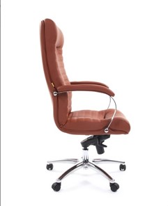 Компьютерное кресло CHAIRMAN 480 Экокожа Terra 111 (коричневая) в Пскове - предосмотр 2