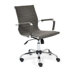 Компьютерное кресло URBAN-LOW флок, серый, арт.14445 в Пскове