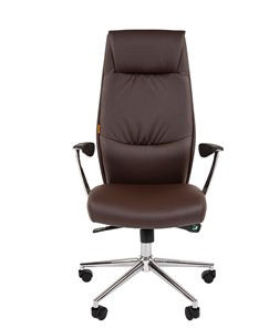 Офисное кресло CHAIRMAN Vista Экокожа премиум коричневая (vista) в Пскове - предосмотр 3