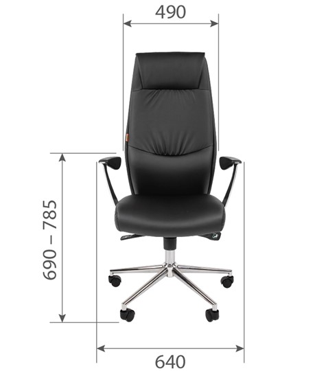Офисное кресло CHAIRMAN Vista Экокожа премиум коричневая (vista) в Пскове - изображение 5