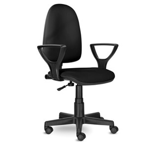 Офисное кресло Brabix Prestige Ergo MG-311 (регулируемая эргономичная спинка, кожзам, черное) 531877 в Пскове