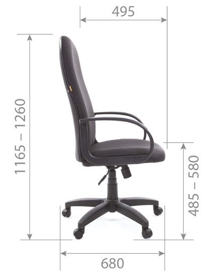 Компьютерное кресло CHAIRMAN 279 JP15-1 черно-серый в Пскове - изображение 5