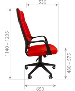 Кресло компьютерное CHAIRMAN 525, серое в Пскове - предосмотр 2