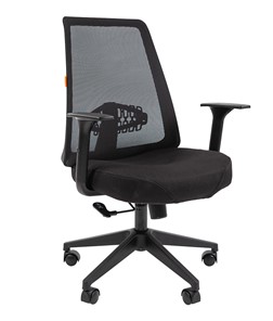 Кресло офисное CHAIRMAN 535 LT Сетчатый акрил черный / Полиэстер черный в Пскове