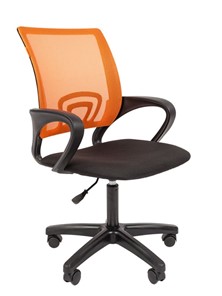 Офисное кресло CHAIRMAN 696 black LT, оранжевый в Пскове