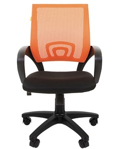 Офисное кресло CHAIRMAN 696 black Сетчатый акрил DW66 оранжевый в Пскове - предосмотр 4