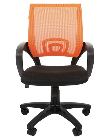 Офисное кресло CHAIRMAN 696 black Сетчатый акрил DW66 оранжевый в Пскове - изображение 4
