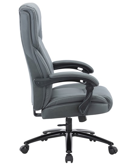 Офисное кресло CHAIRMAN CH415 эко кожа серая в Пскове - изображение 2