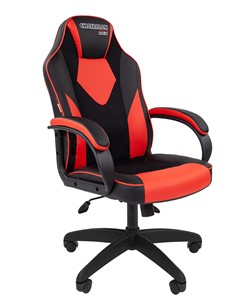 Кресло компьютерное CHAIRMAN GAME 17, цвет черный / красный в Пскове