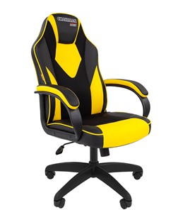 Компьютерное кресло CHAIRMAN GAME 17, цвет черный /желтый в Пскове