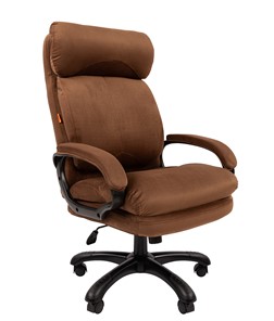 Кресло офисное CHAIRMAN HOME 505, велюр коричневое в Пскове