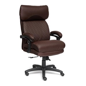 Компьютерное кресло CHIEF кож/зам/ткань, коричневый/коричневый стеганный, 36-36/36-36 стеганный/24 арт.13111 в Пскове