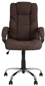 Кресло офисное MORFEO (CHR68) ткань SORO-28, коричневая в Пскове